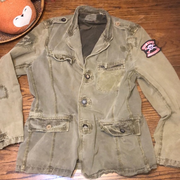 Bad Boys Finish First Upcycled Utility jacket